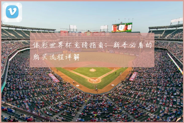 体彩世界杯竞猜指南：新手必看的购买流程详解
