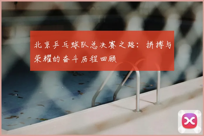 北京乒乓球队总决赛之路:拼搏与荣耀的奋斗历程回顾